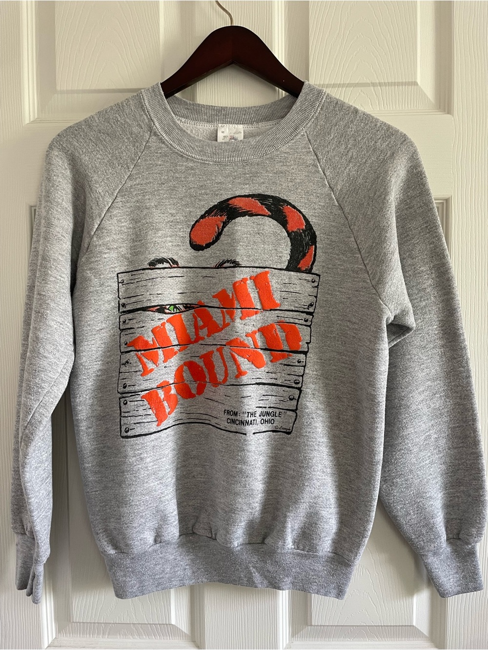 Vintage Cincinnati Bengals Miami Bound Graphic Sweatshirt Fruit of the Loom